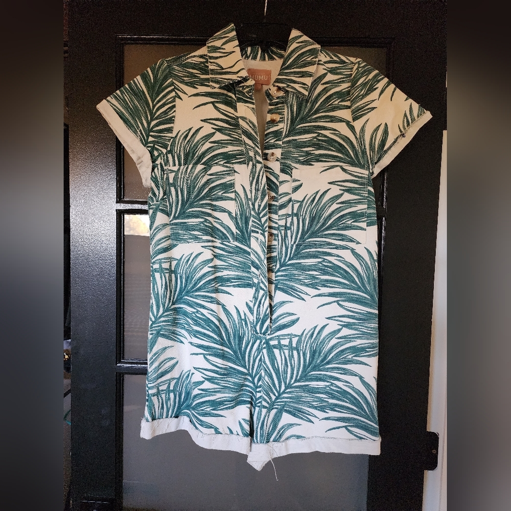 Show Me Your Mumu tropical print romper size S